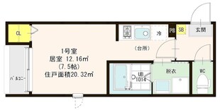 クレセント唐の原の物件間取画像